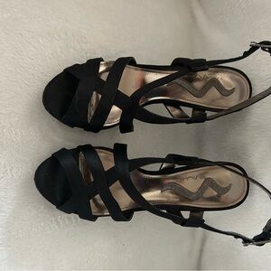 Elegant Black Strappy Women's Sandals